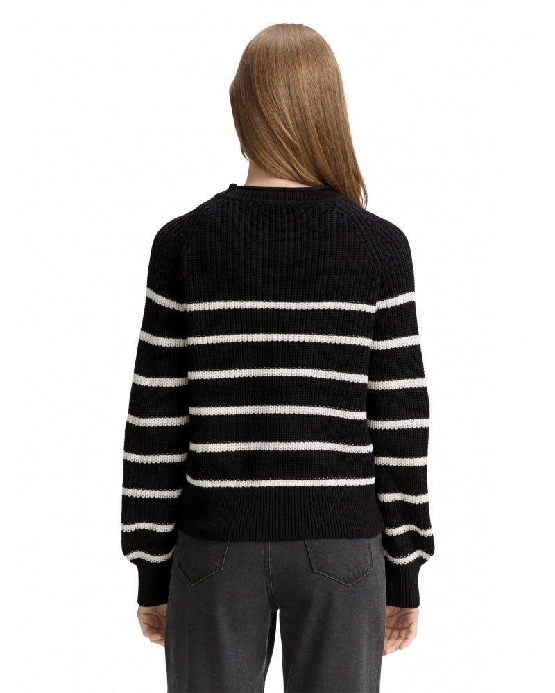 TOM TAILOR - Knitted jumper with light balloon sleeves - 1043309 - Boutique Bubbles