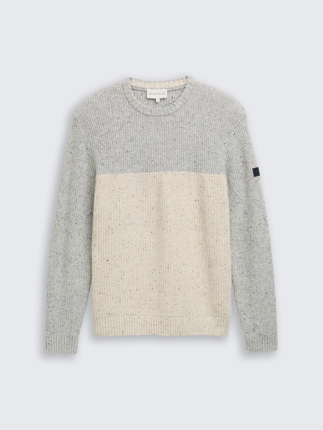 TOM TAILOR - Knitted jumper with mixed textures - 1048712 - Boutique Bubbles