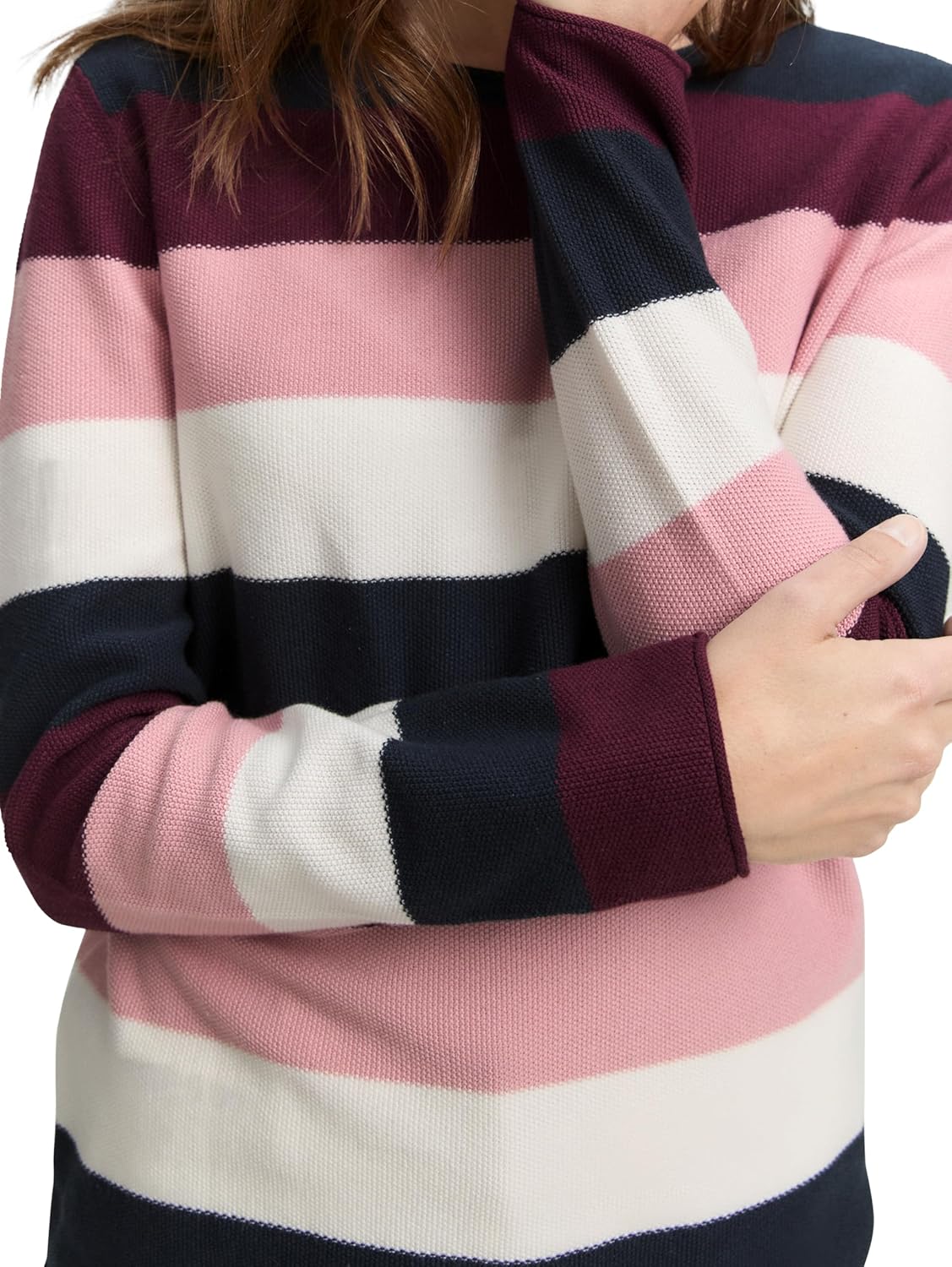 TOM TAILOR - Knitted jumper with round neckline - 1042952 - Boutique Bubbles