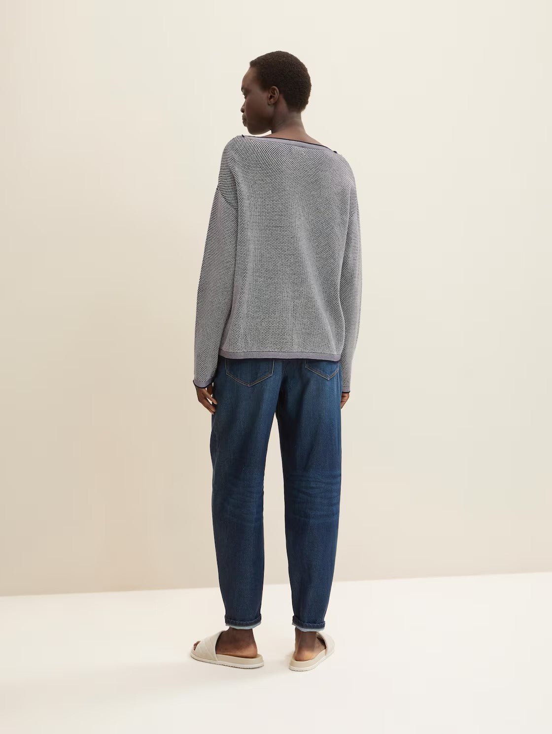 TOM TAILOR - Knitted jumper with texture - 1033125 - Boutique Bubbles