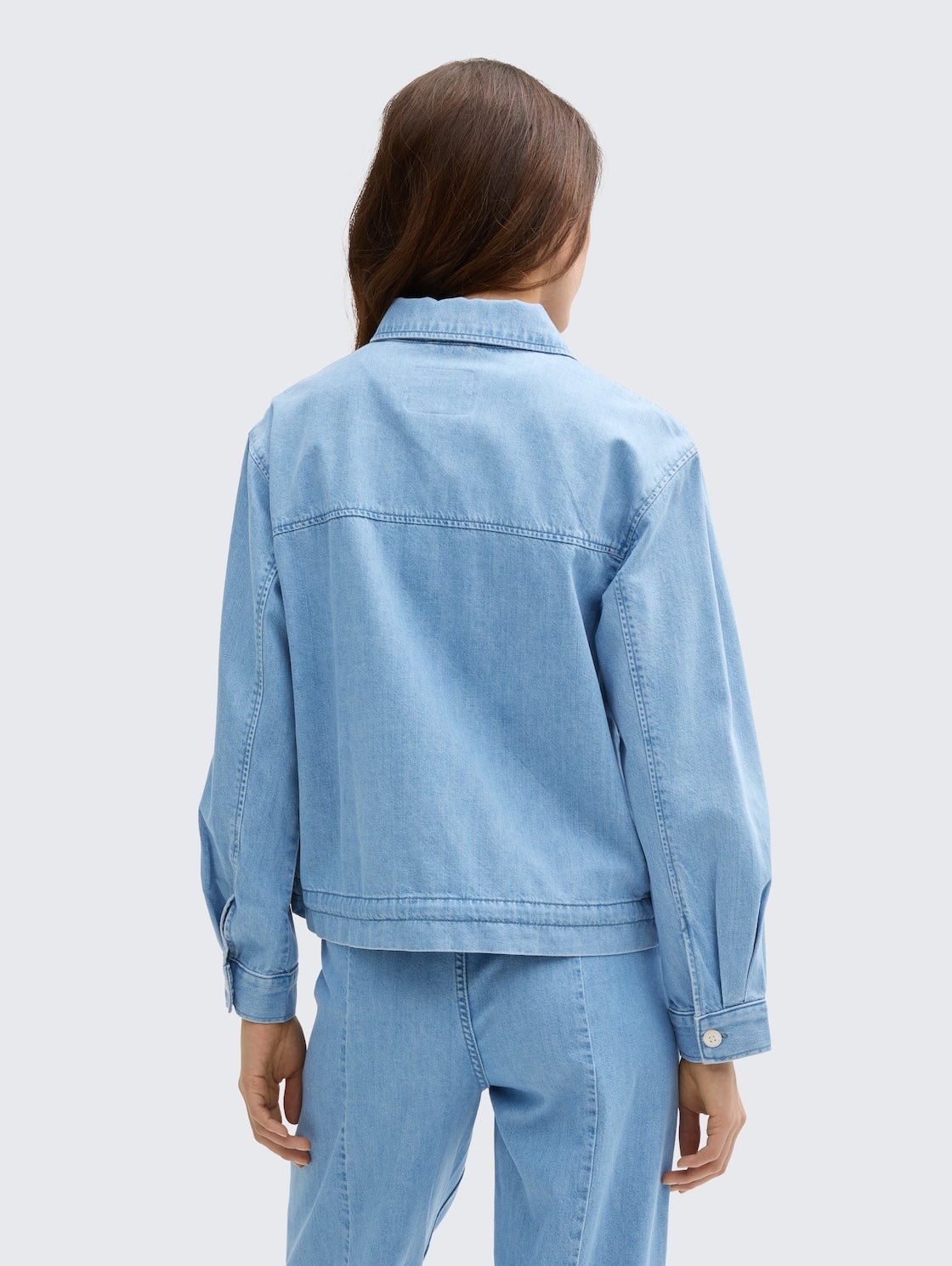 TOM TAILOR - Lightweight denim jacket with drawstring - 1046683 - Boutique Bubbles