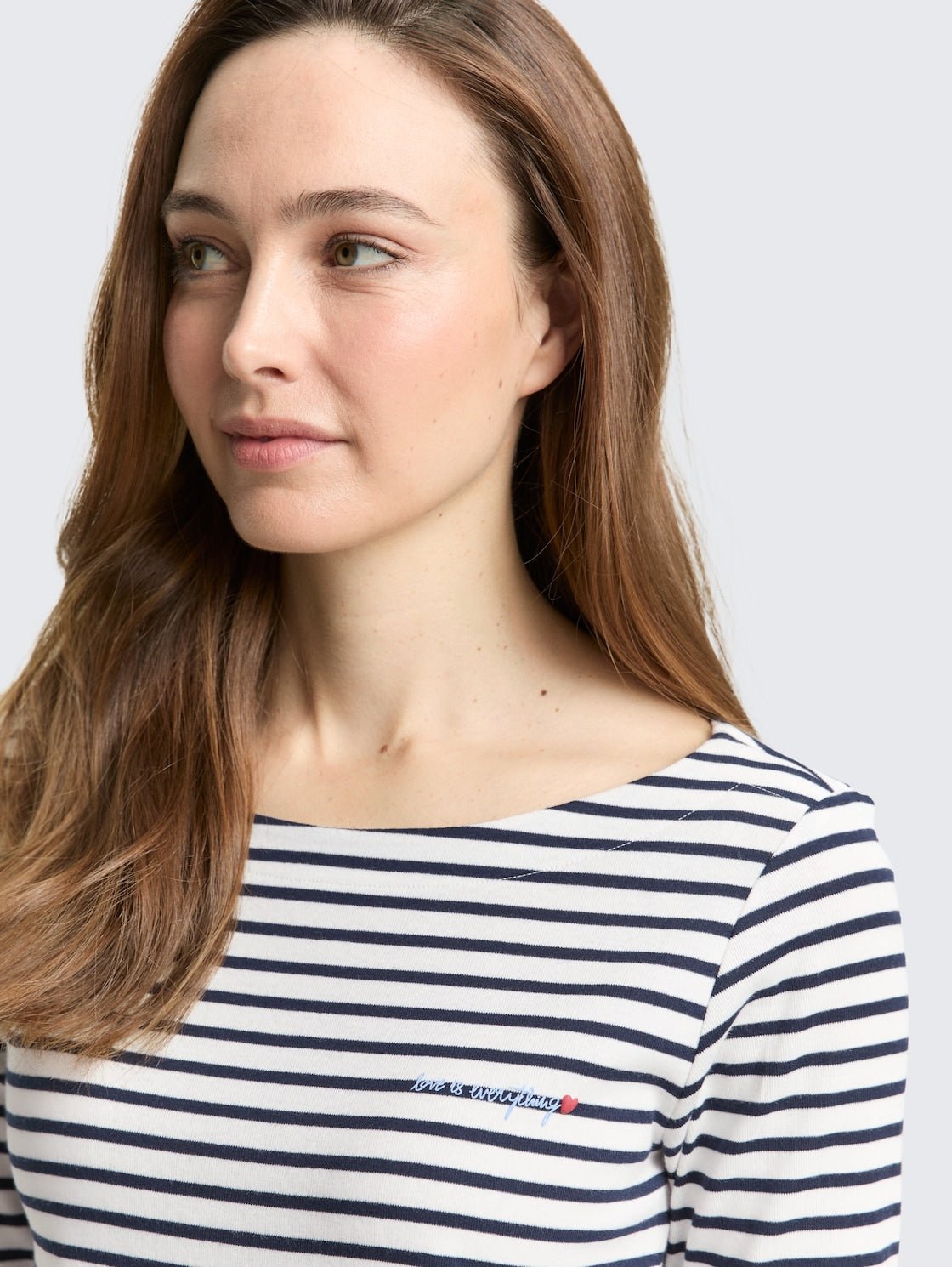 TOM TAILOR - Long - sleeved shirt with striped pattern - 1050415 - Boutique Bubbles