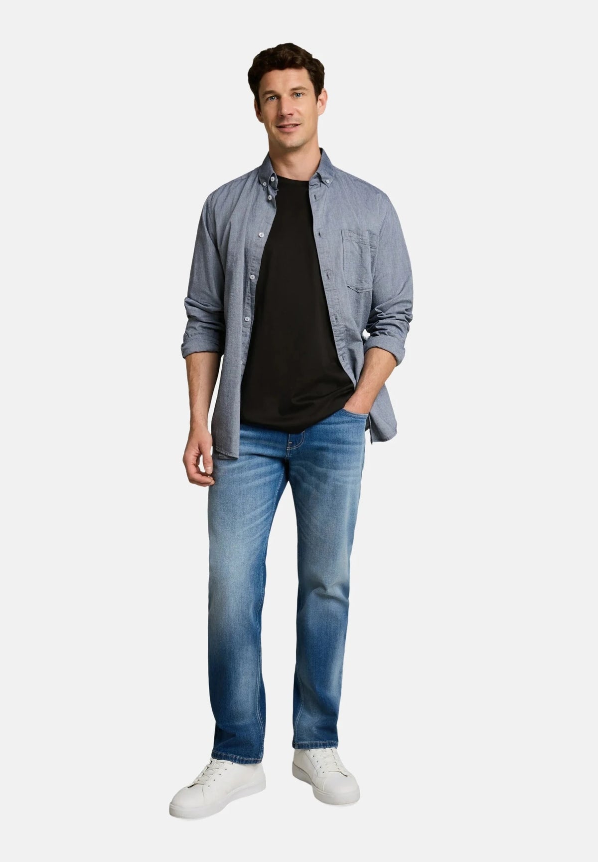 TOM TAILOR - Men fitted mercericed t-shirt - 1052677 - Boutique Bubbles