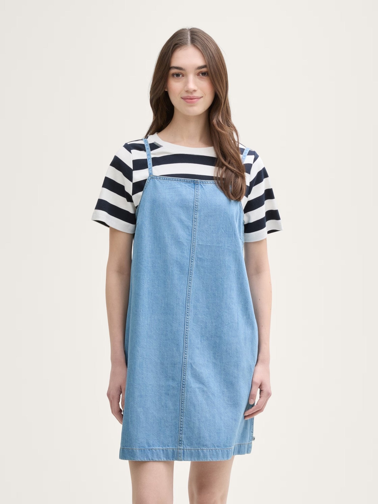 TOM TAILOR - Mini denim dress with slit pockets - 1046643 - Boutique Bubbles