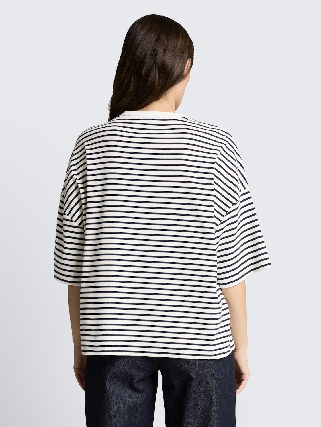 TOM TAILOR - Oversize T-shirt with stripe pattern - 1050847 - Boutique Bubbles