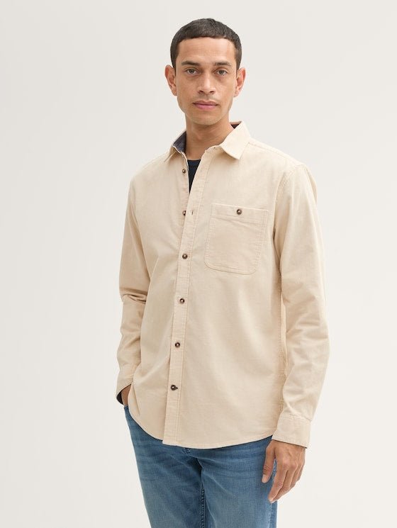 TOM TAILOR - Stretch Corduroy Shirt - 1042658 - Boutique Bubbles