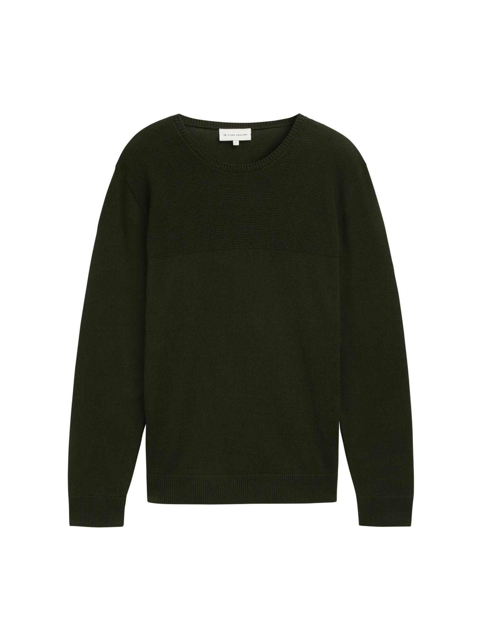 TOM TAILOR - Structure Mix Crew Neck Knit - 1043259 - Boutique Bubbles