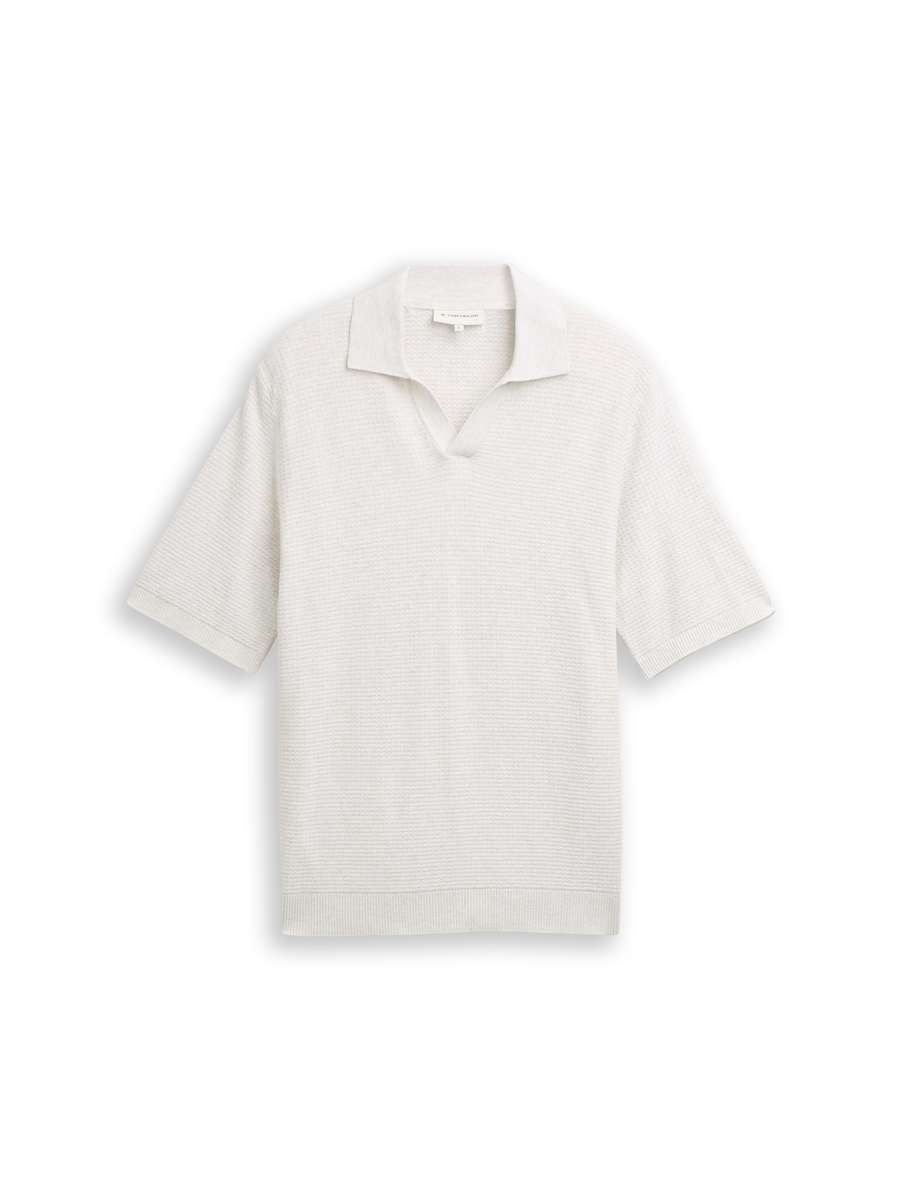 TOM TAILOR - Structured Knit Polo - 1050756 - Boutique Bubbles