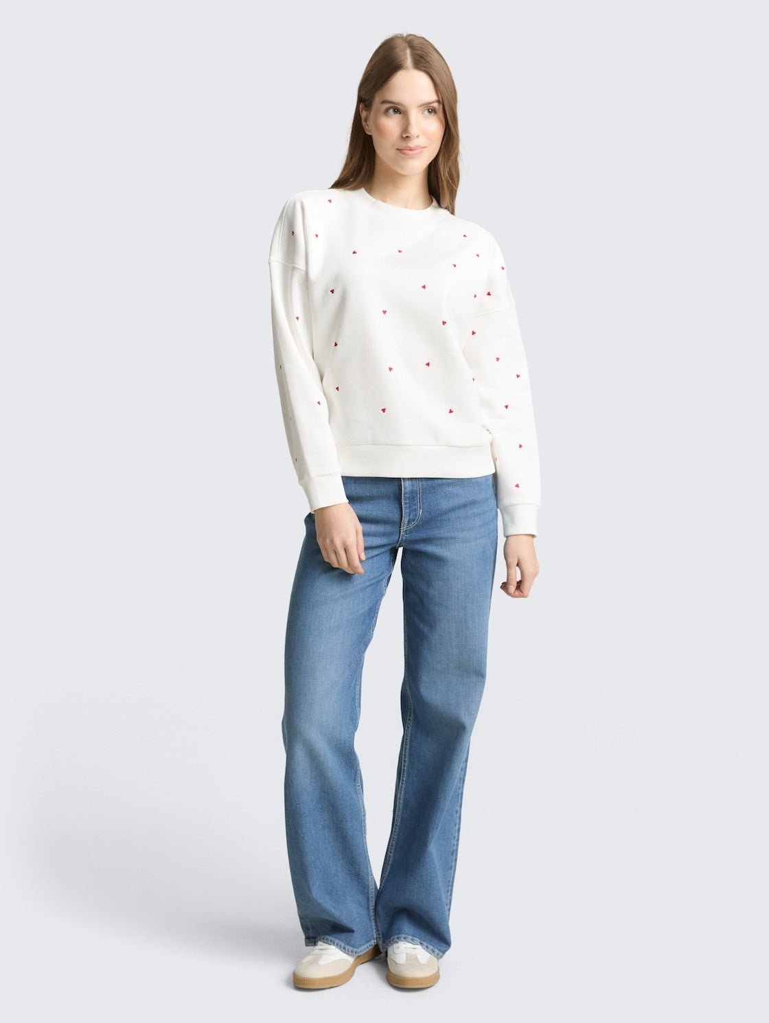 TOM TAILOR - Sweatshirt With Embroidery - 1050822 - Boutique Bubbles