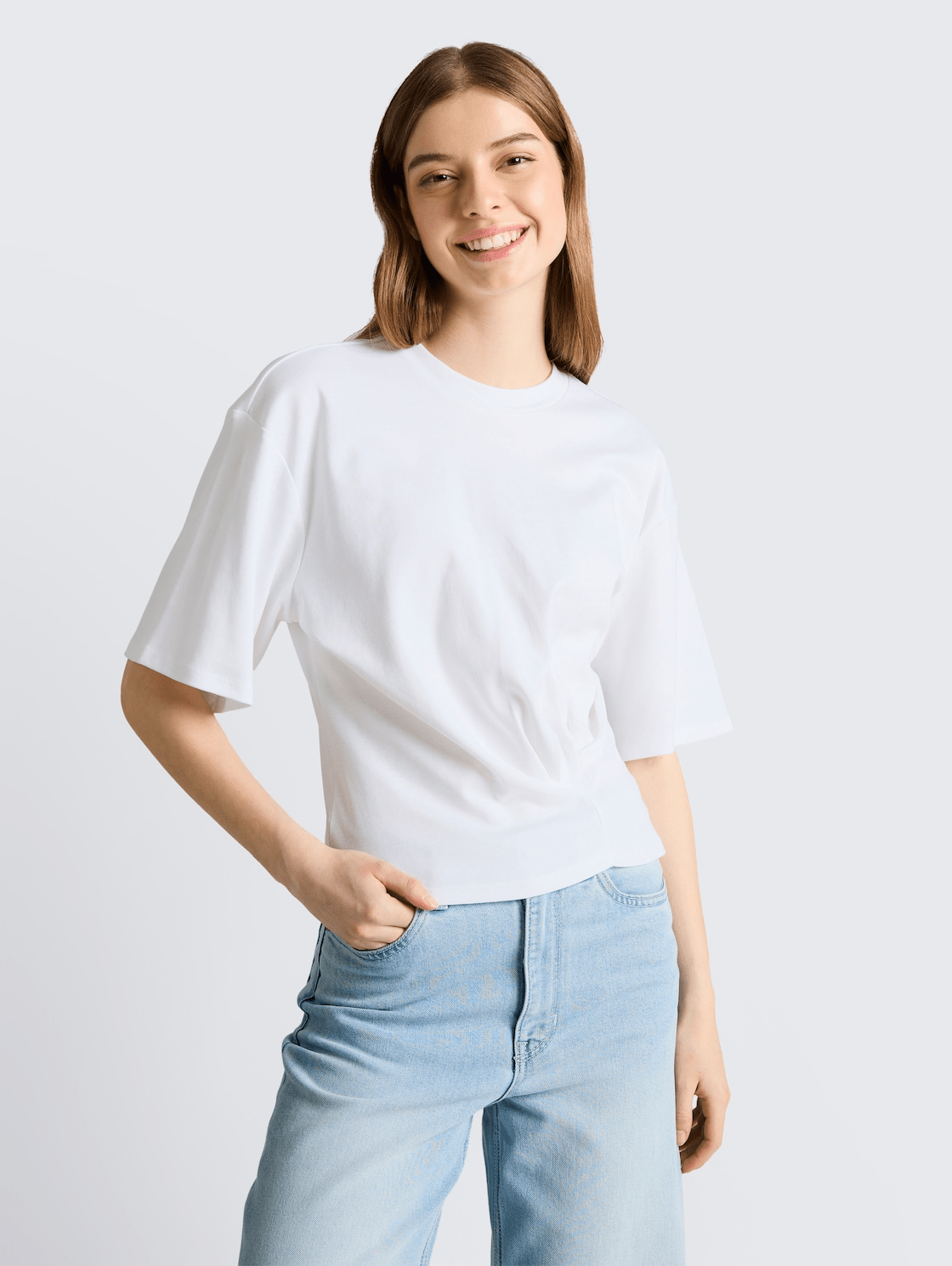 TOM TAILOR - T-shirt with knot detail - 1050839 - Boutique Bubbles