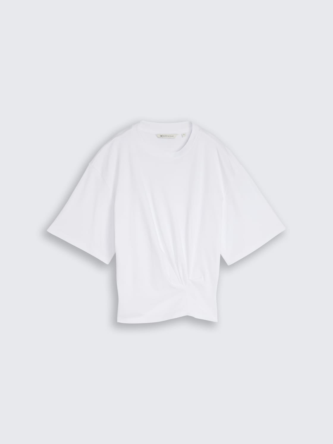 TOM TAILOR - T-shirt with knot detail - 1050839 - Boutique Bubbles