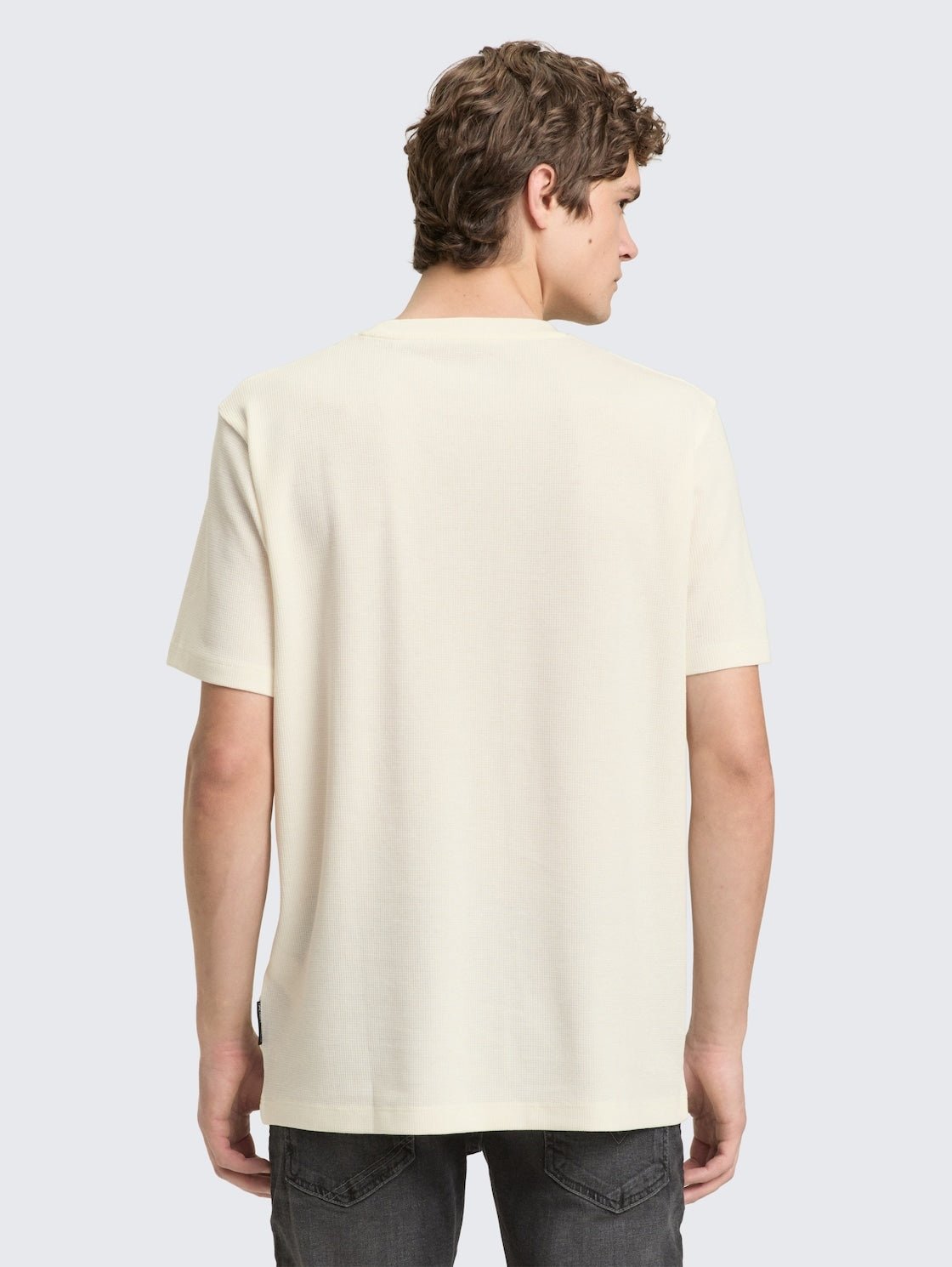 TOM TAILOR - T-shirt with waffle texture - 1050352 - Boutique Bubbles