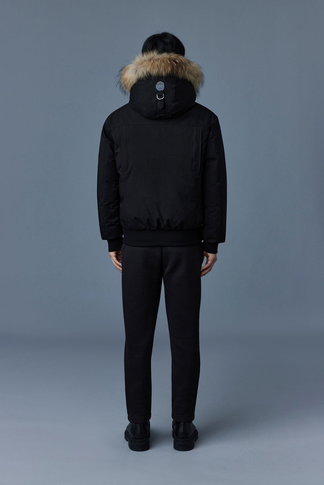 MACKAGE DIXON-F 2-in-1 down bomber with hooded bib and natural fur (WITH LOGO ON THE LEFT SLEEVE) - Boutique Bubbles