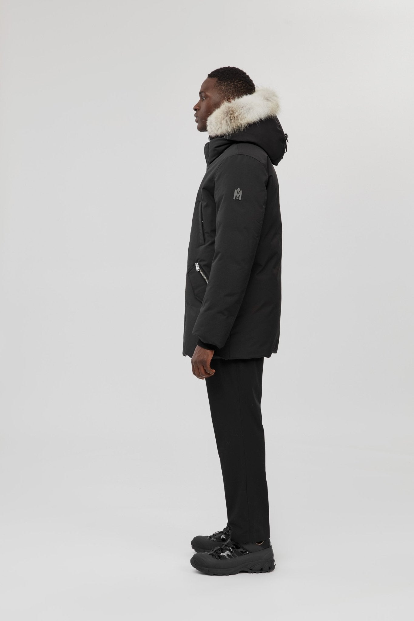 MACKAGE EDWARD-C 2-in-1 down parka with hooded bib and natural fur - Boutique Bubbles