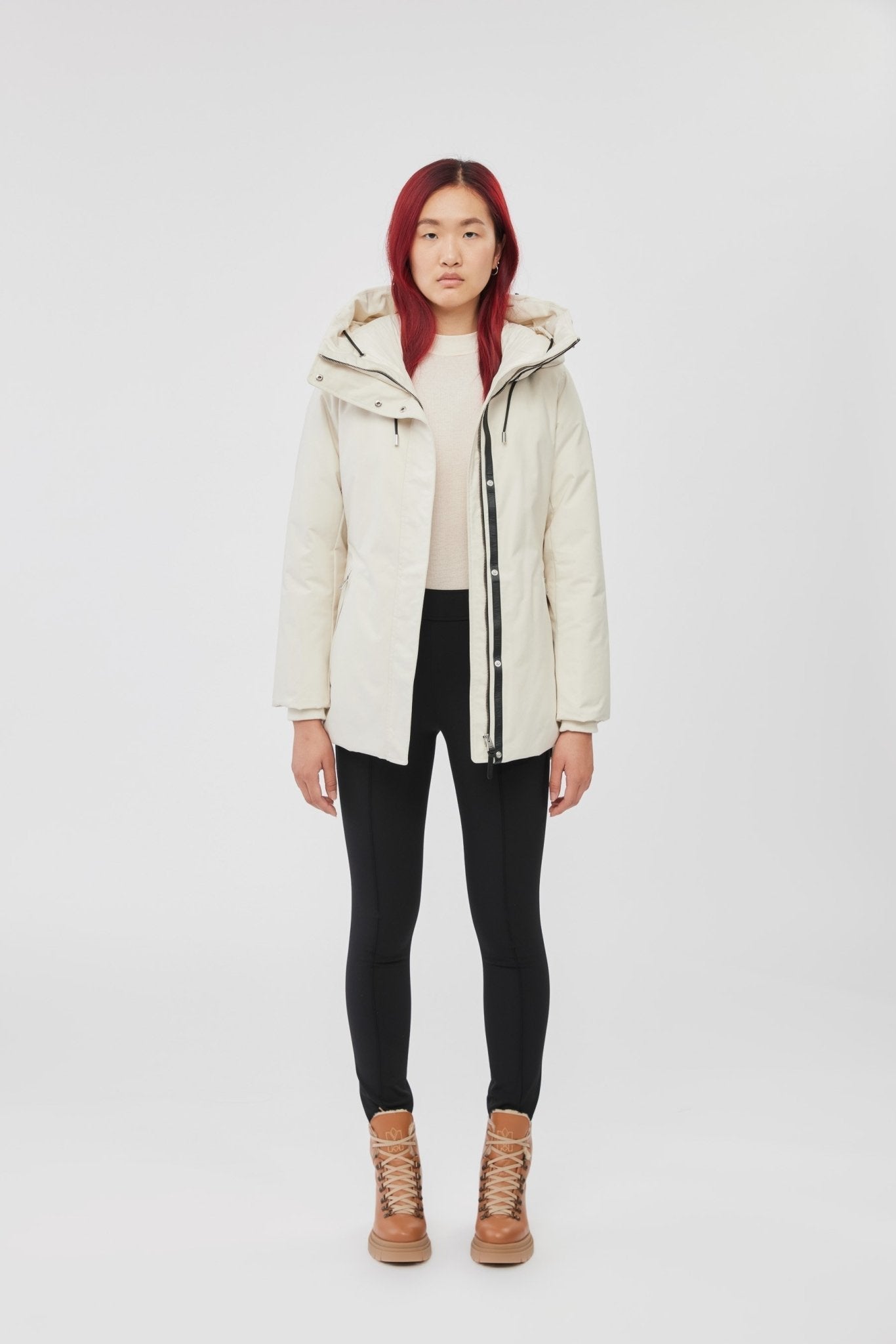 MACKAGE JENI-F - Down parka with removable bib and natural fur - Boutique Bubbles