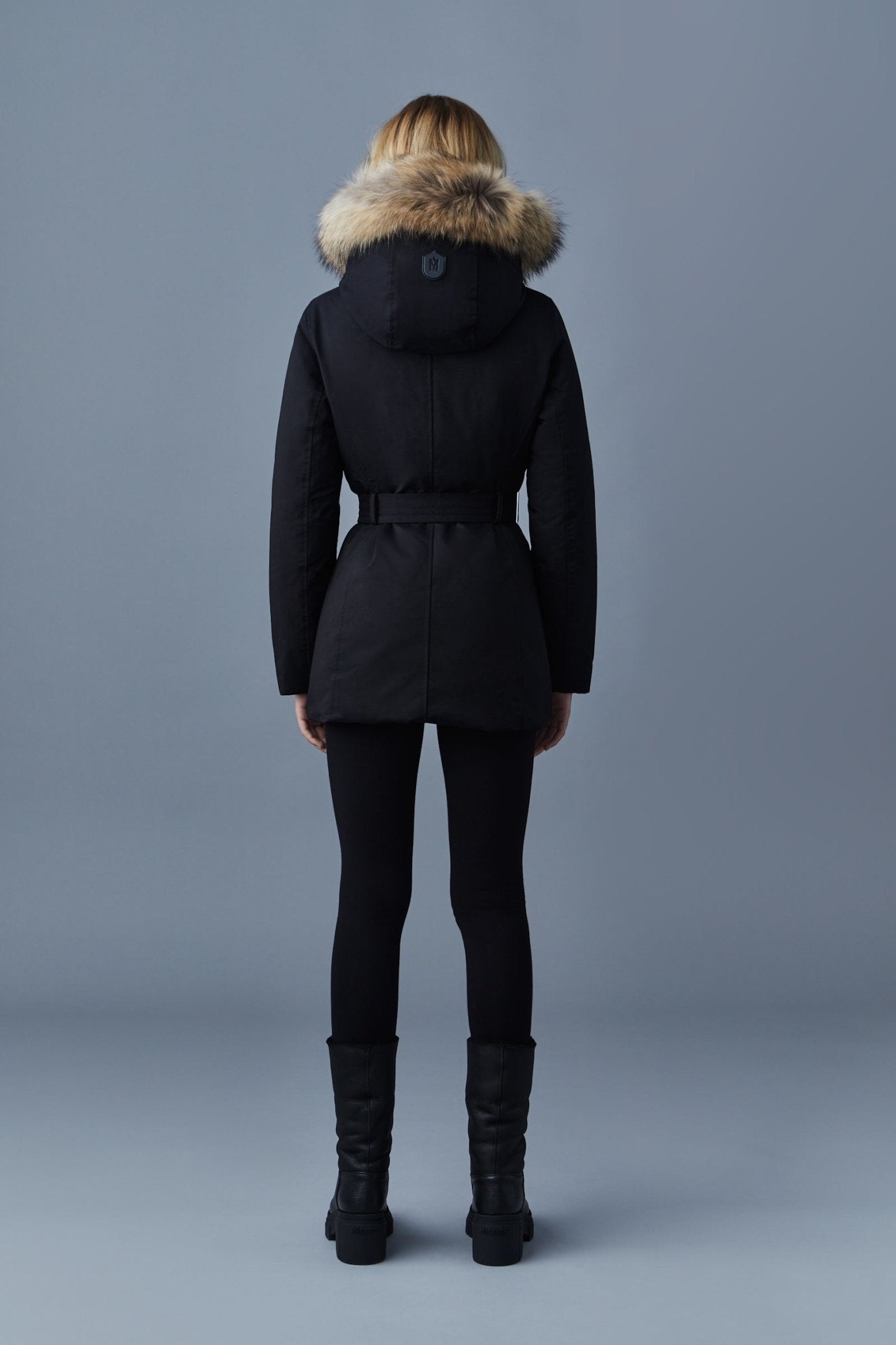 MACKAGE JENI-F - Down parka with removable bib and natural fur - Boutique Bubbles