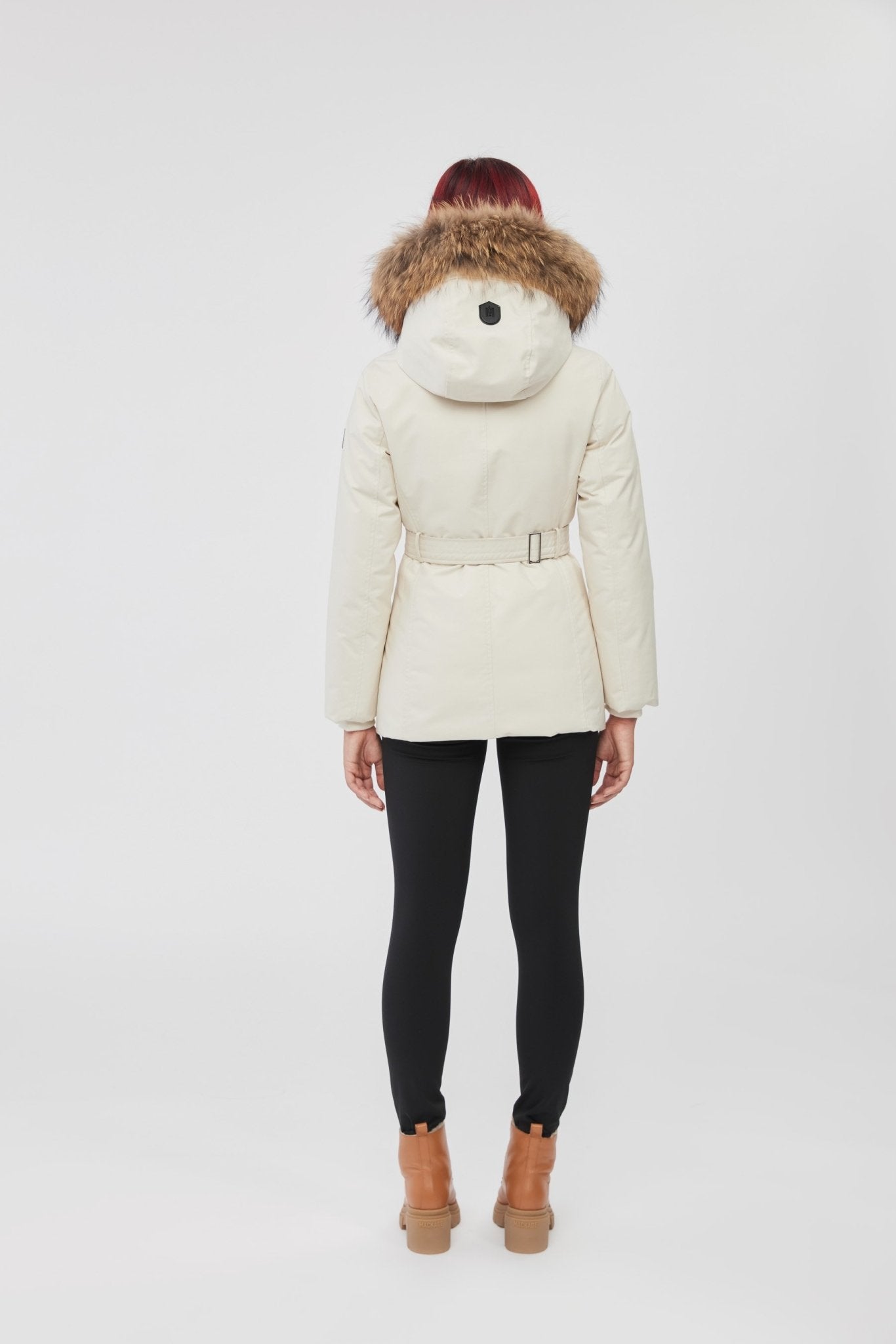 MACKAGE JENI-F - Down parka with removable bib and natural fur - Boutique Bubbles