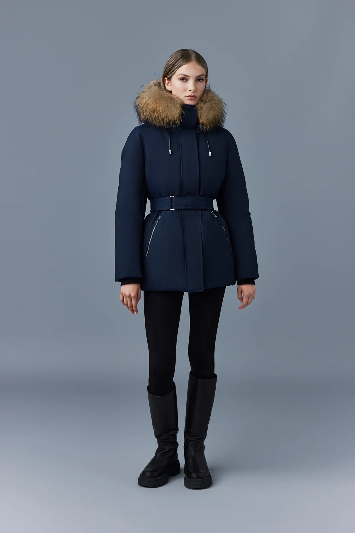 MACKAGE JENI-FZ - 2-in-1 Down parka with removable bib & fur trim - Boutique Bubbles