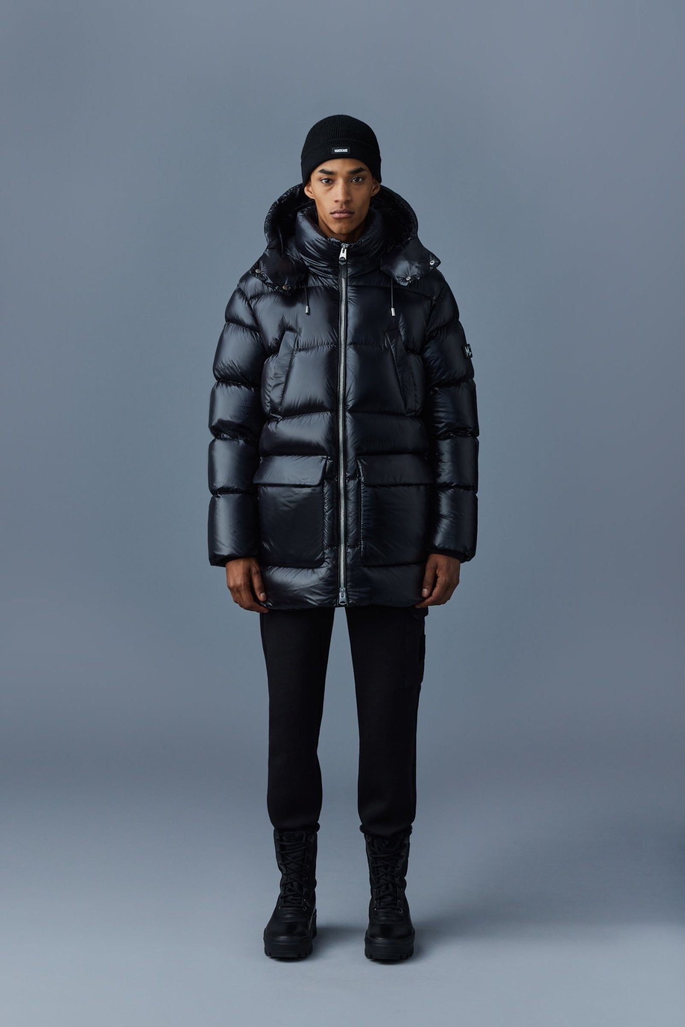 MACKAGE KENDRICK-R - lustrous light-downparka with hood - Boutique Bubbles