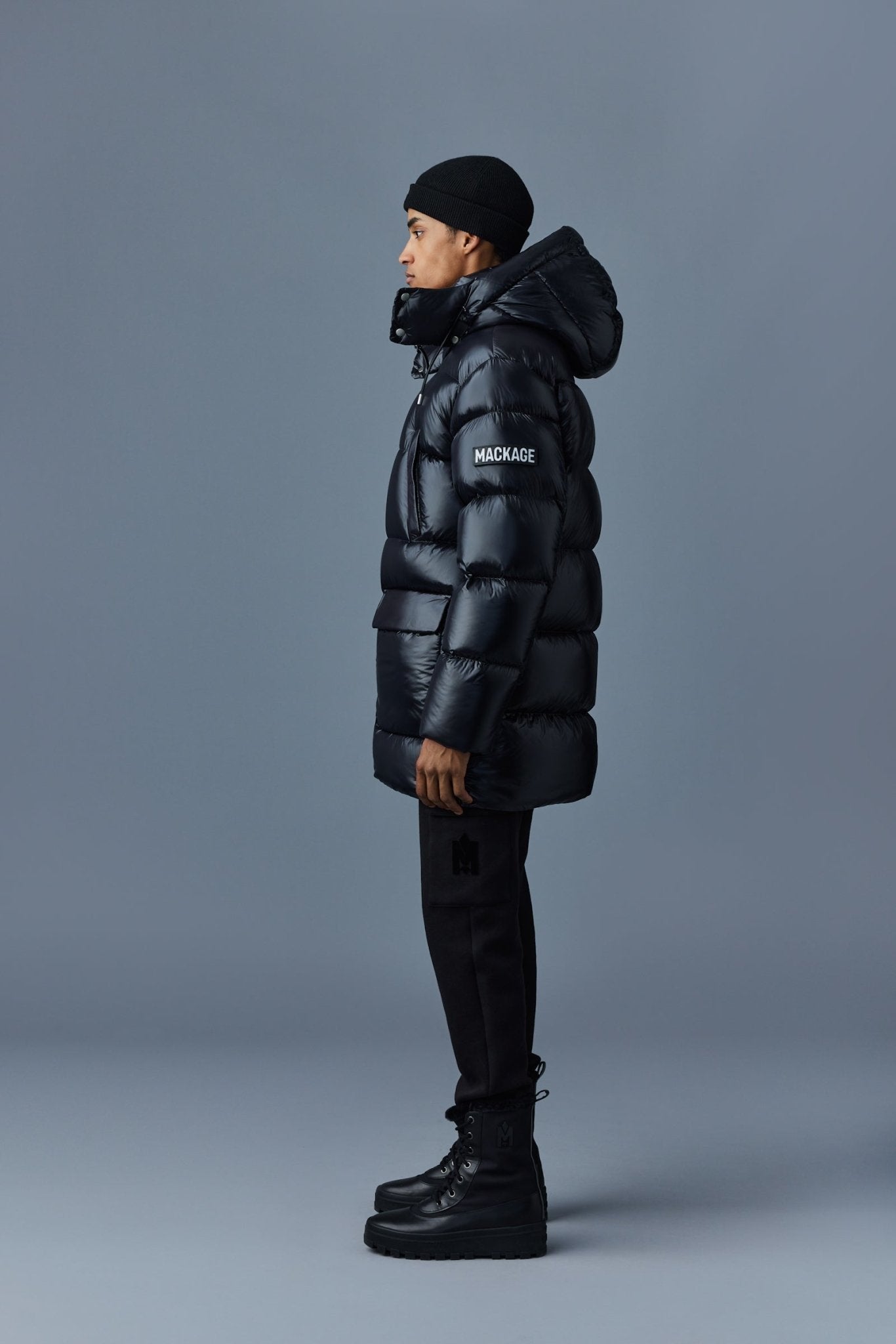 MACKAGE KENDRICK-R - lustrous light-downparka with hood - Boutique Bubbles