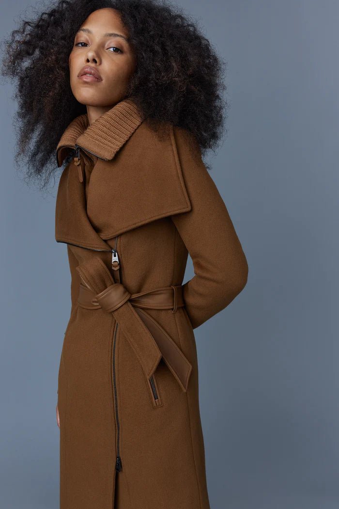 MACKAGE NORI-K - 2-in-1 double face wool coat with sash - Boutique Bubbles