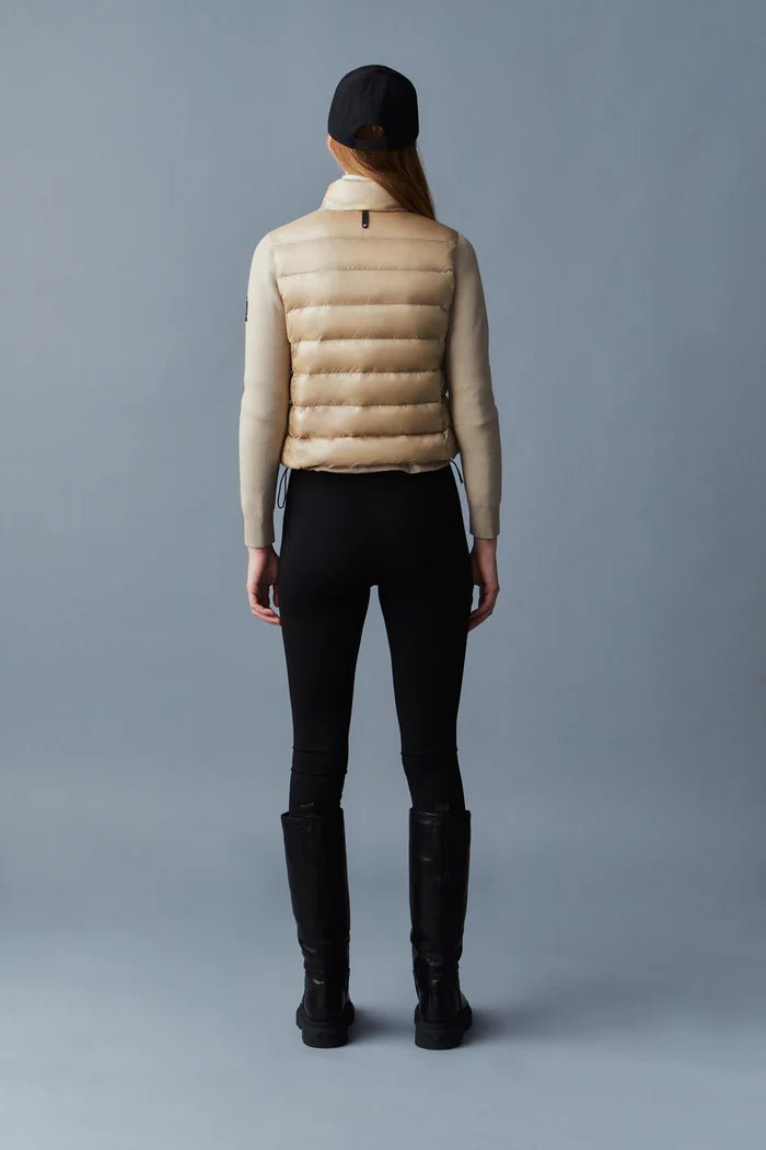 MACKAGE OCEANE-Z - mixed-media cardigan - Boutique Bubbles