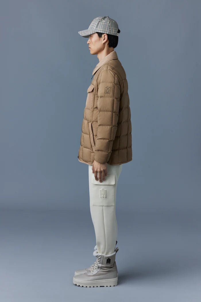 MACKAGE OSMOND - Matte light down overshirt for men - Boutique Bubbles