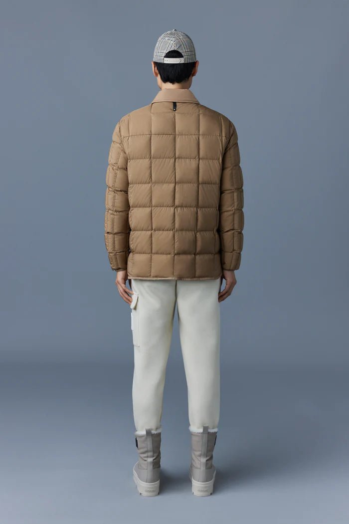 MACKAGE OSMOND - Matte light down overshirt for men - Boutique Bubbles