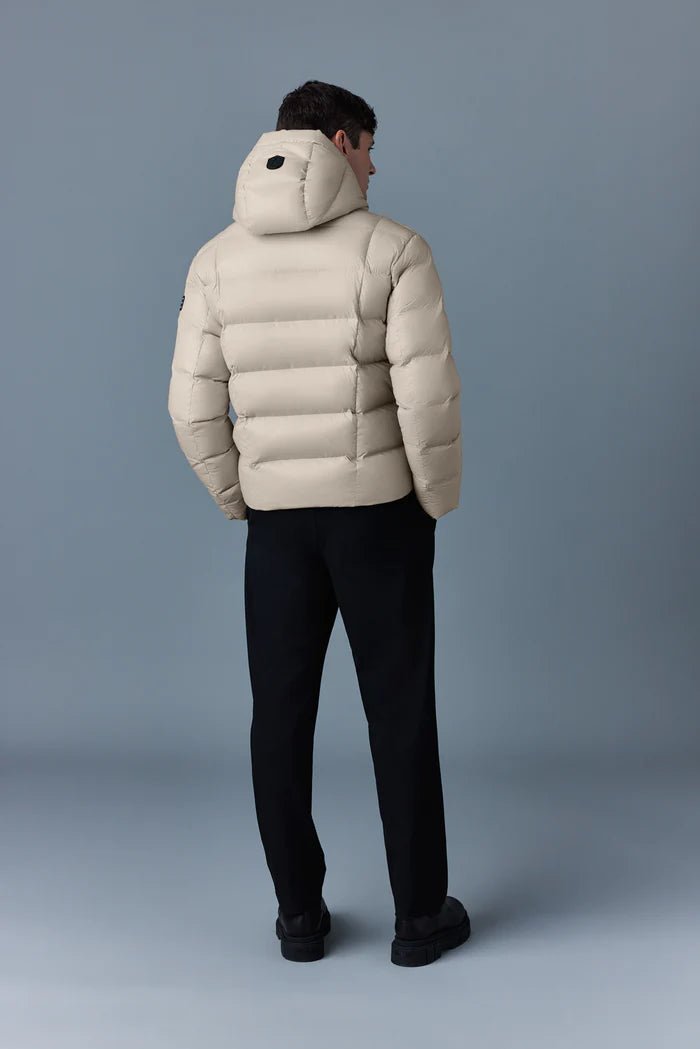 MACKAGE VICTOR - lustrous light down jacket with hood for men - Boutique Bubbles