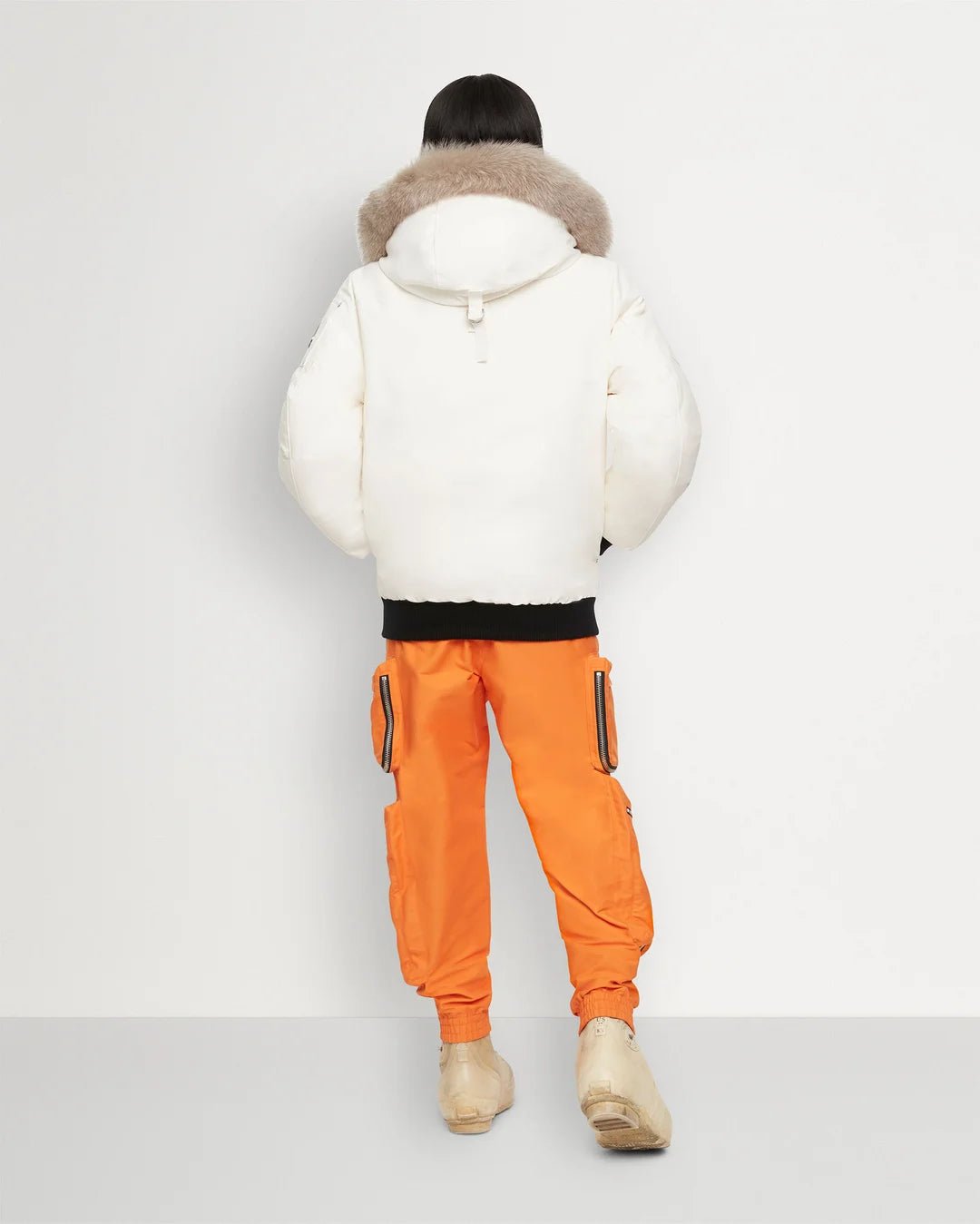 MOOSE KNUCKLES - GOLD DEBBIE BOMBER SHEARLING - M39LB002GS - Boutique Bubbles