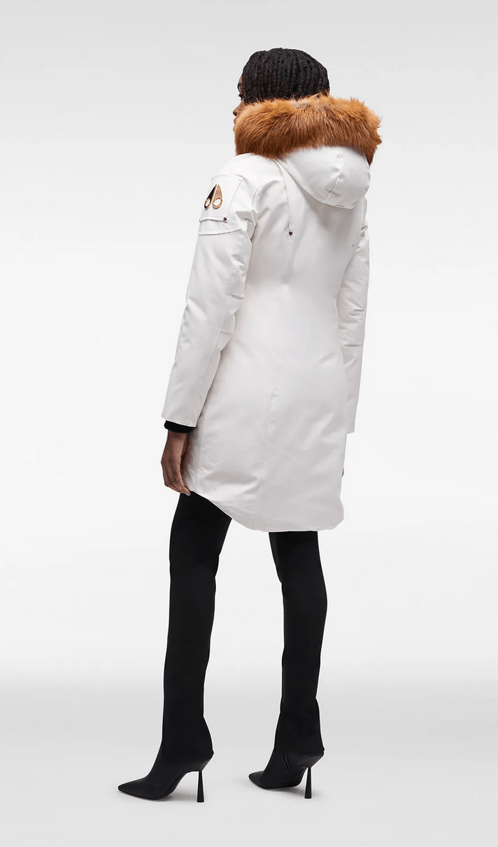 MOOSE KNUCKLES - GOLD STIRLING PARKA FUR WOMEN - Boutique Bubbles