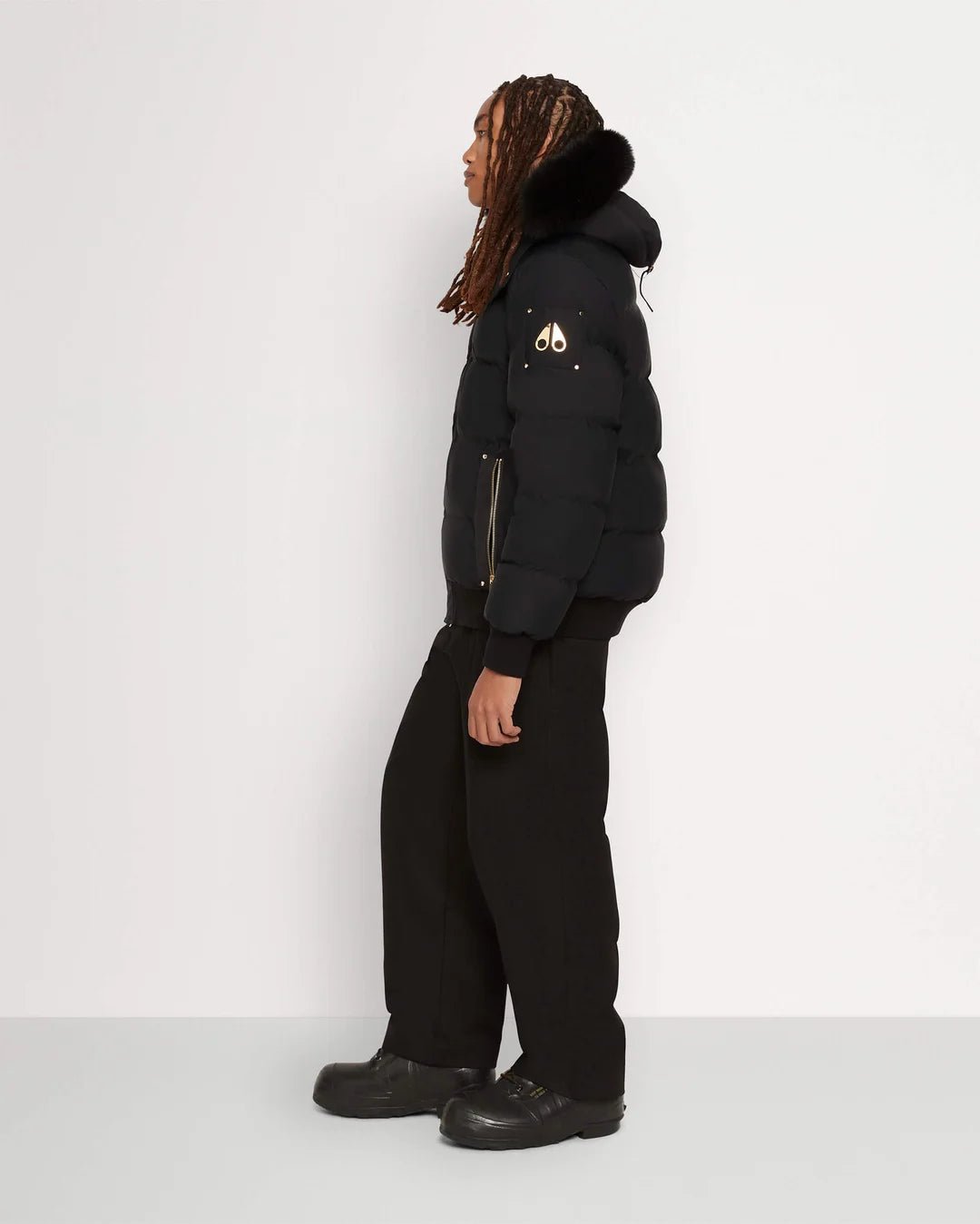 MOOSE KNUCKLES - STAGG BOMBER SHEARLING - M32MB021GS - Boutique Bubbles