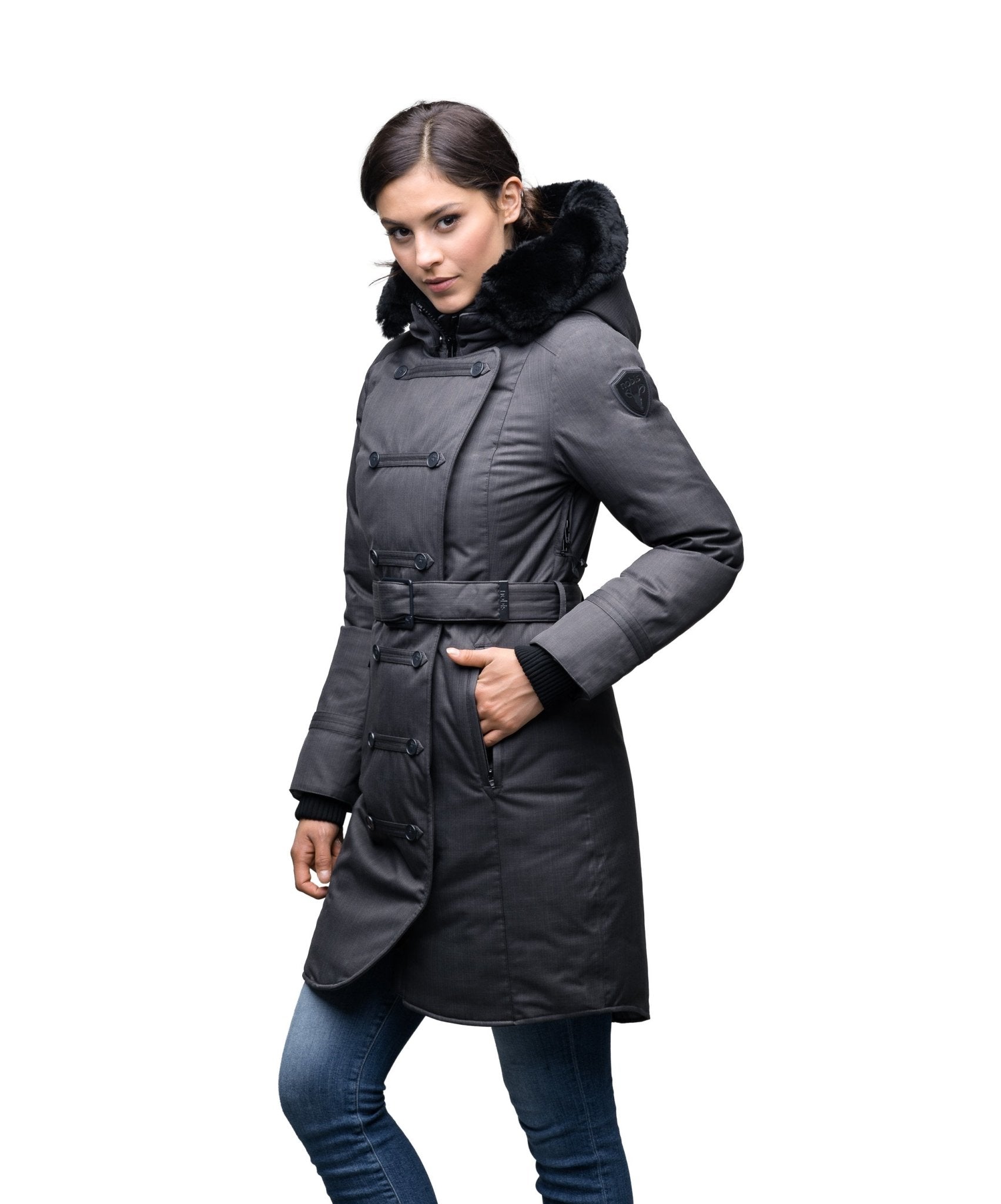 NOBIS URSULA - Ladies Double Breasted Coat - FINAL SALE - Boutique Bubbles