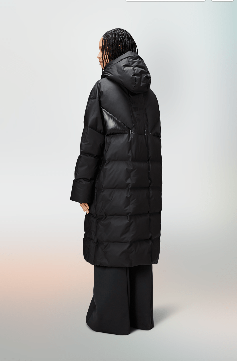 RAINS HARBIN Long Puffer Jacket W3T4 - Boutique Bubbles