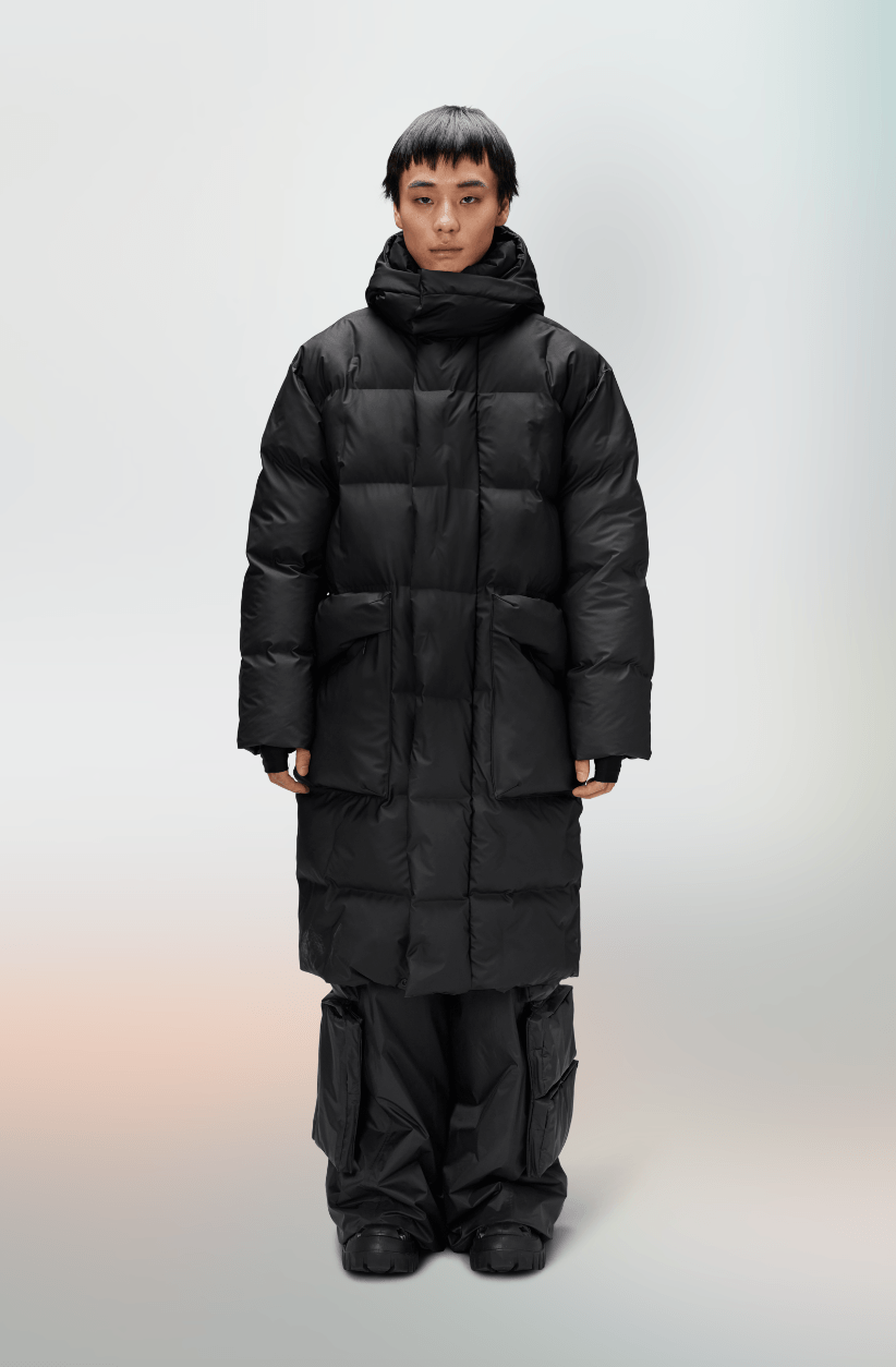 RAINS HARBIN Long Puffer Jacket W3T4 - Boutique Bubbles