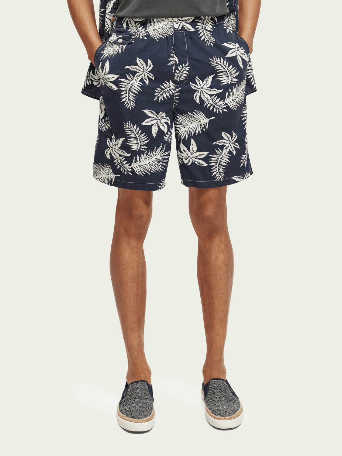 SCOTCH&SODA - Printed poplin Bermuda shorts - Boutique Bubbles