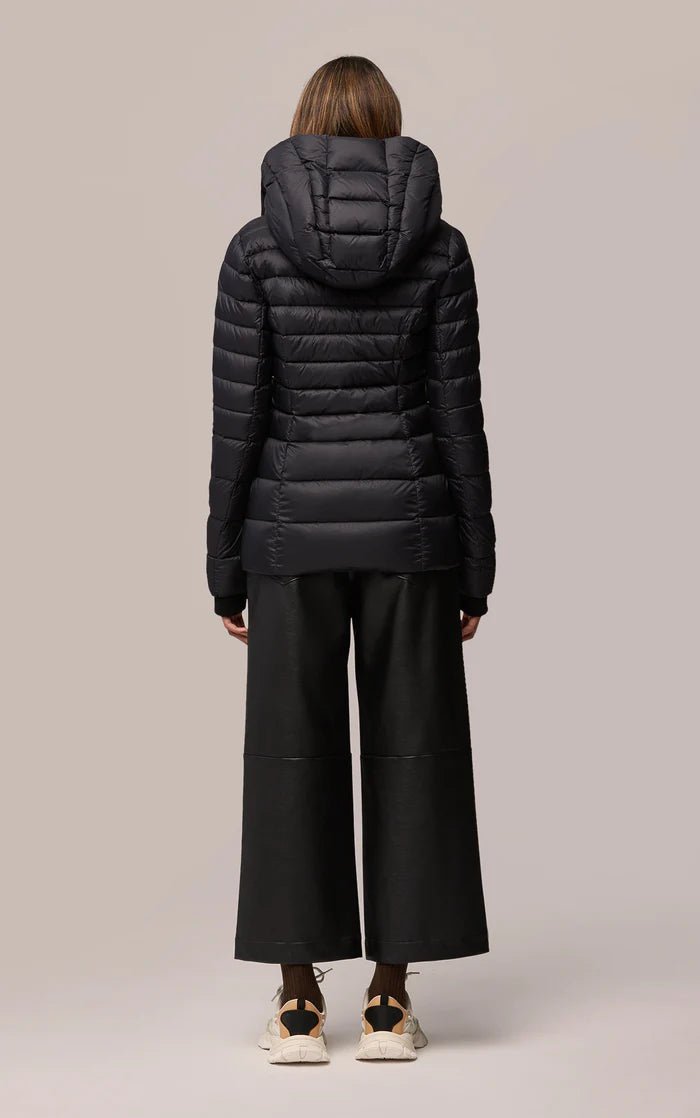 SOIA&KYO JACINDA-TD sustainable lightweight down coat with hood - Boutique Bubbles