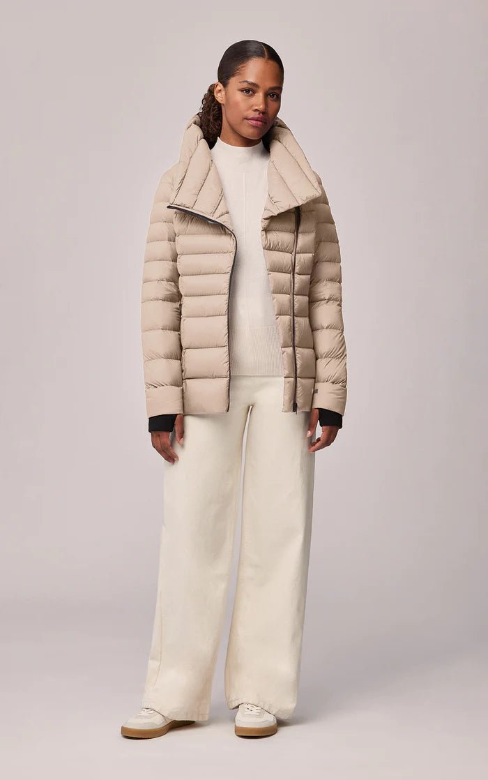 SOIA&KYO JACINDA-TD sustainable lightweight down coat with hood - Boutique Bubbles