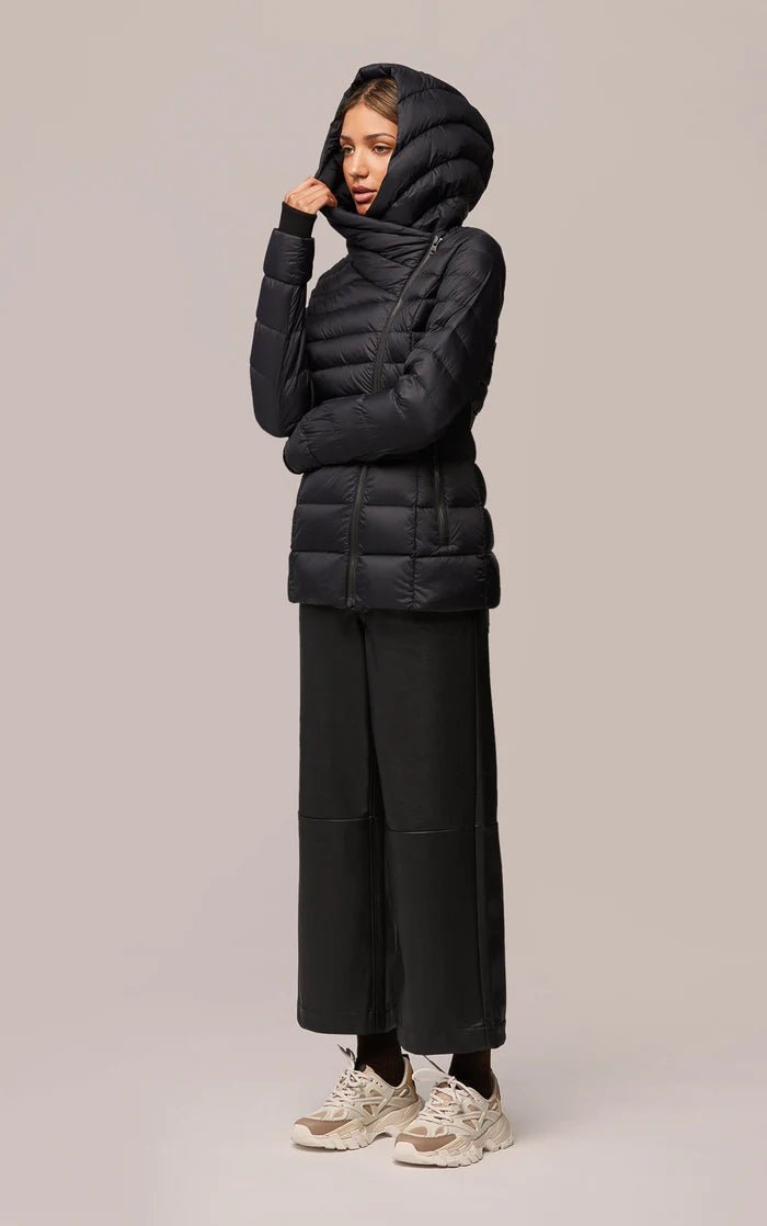 SOIA&KYO JACINDA-TD sustainable lightweight down coat with hood - Boutique Bubbles