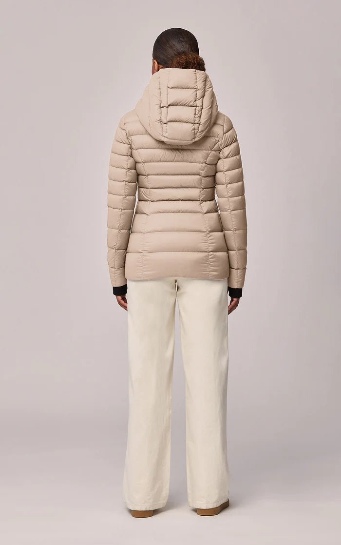 SOIA&KYO JACINDA-TD sustainable lightweight down coat with hood - Boutique Bubbles