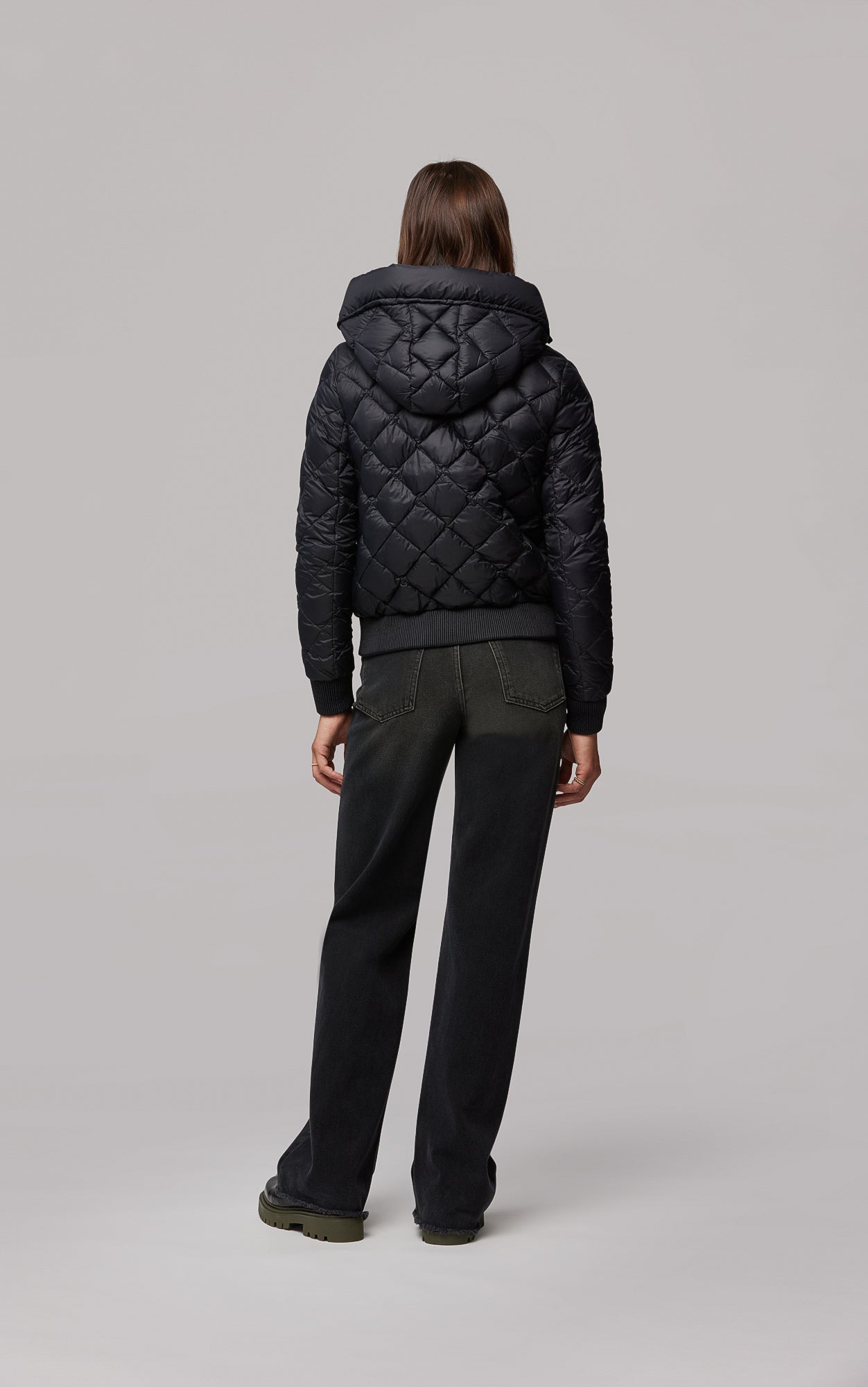 SOIA&KYO SENNA - lightweight down bomber jacket with diamond quilting - Boutique Bubbles