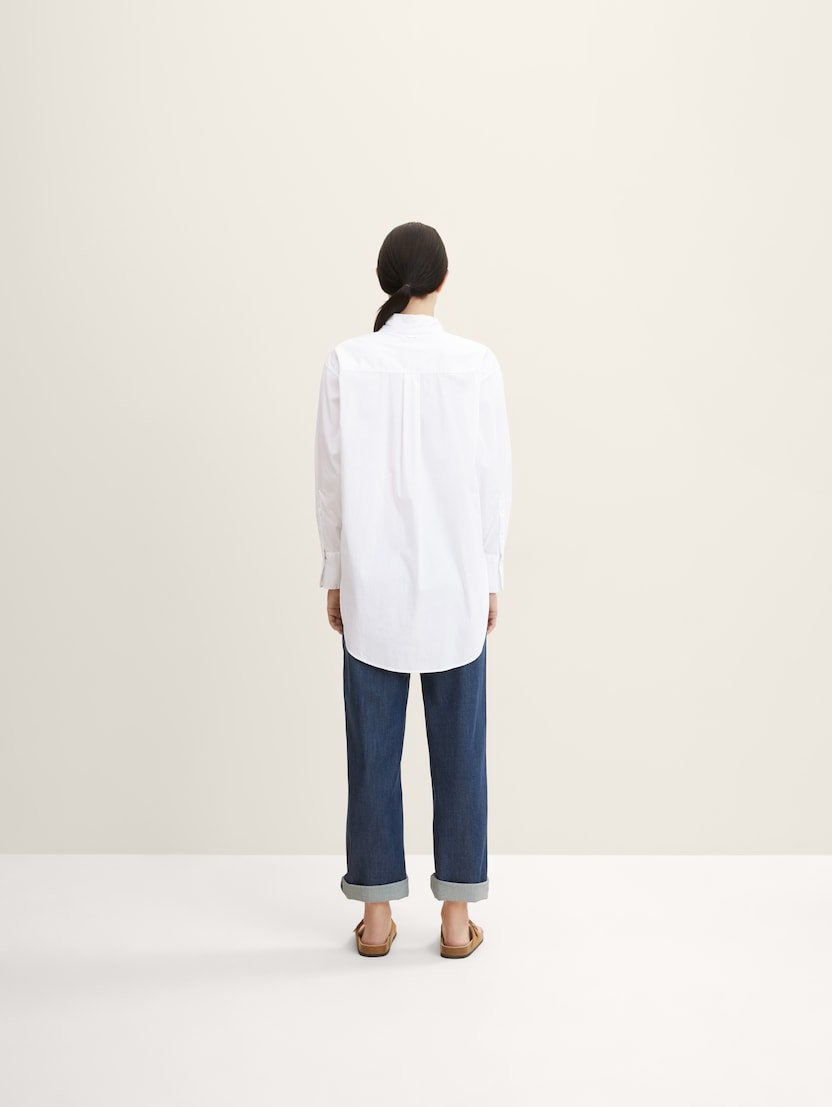 TOM TAILOR - Long shirt with chest pocket - 1032792 - Boutique Bubbles
