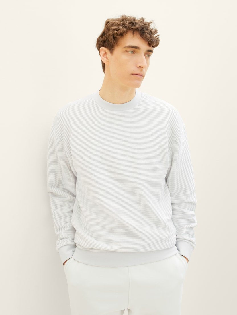 TOM TAILOR - structured crew neck sweater – Boutique Bubbles
