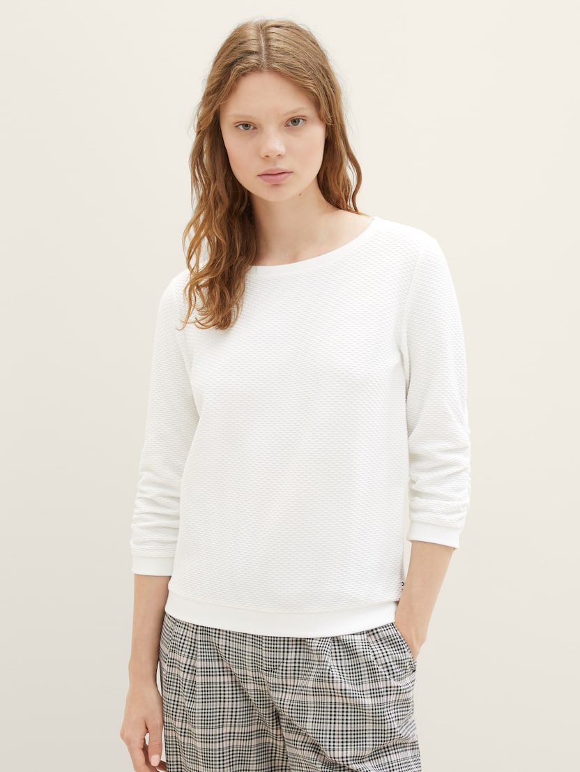 TOM TAILOR - Structured sweatshirt - 1039979 - Boutique Bubbles