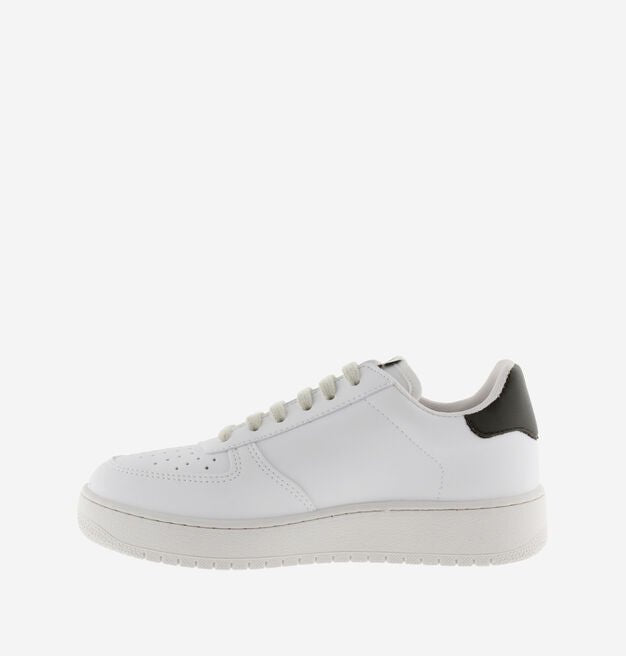 VICTORIA MADRID SYNTHETIC EFFECT CONTRAST LEATHER TRAINER - Boutique Bubbles
