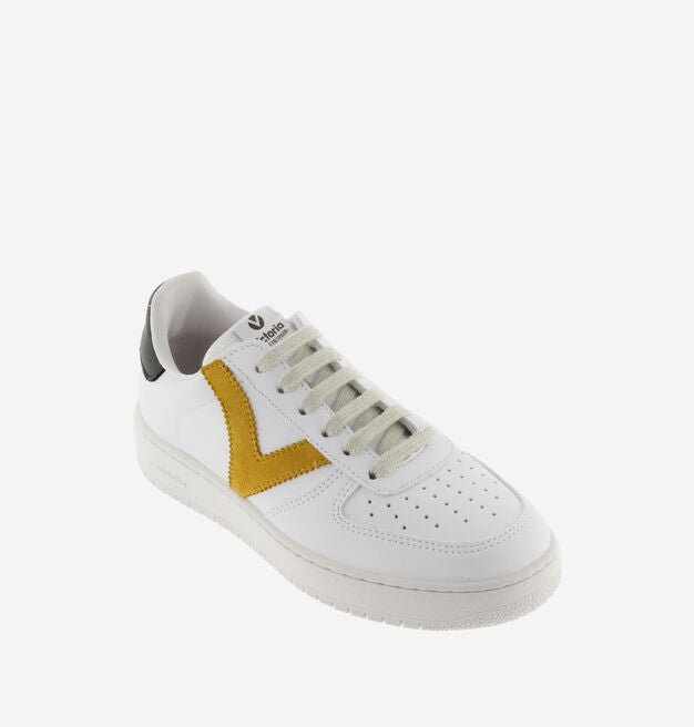 VICTORIA MADRID SYNTHETIC EFFECT CONTRAST LEATHER TRAINER - Boutique Bubbles