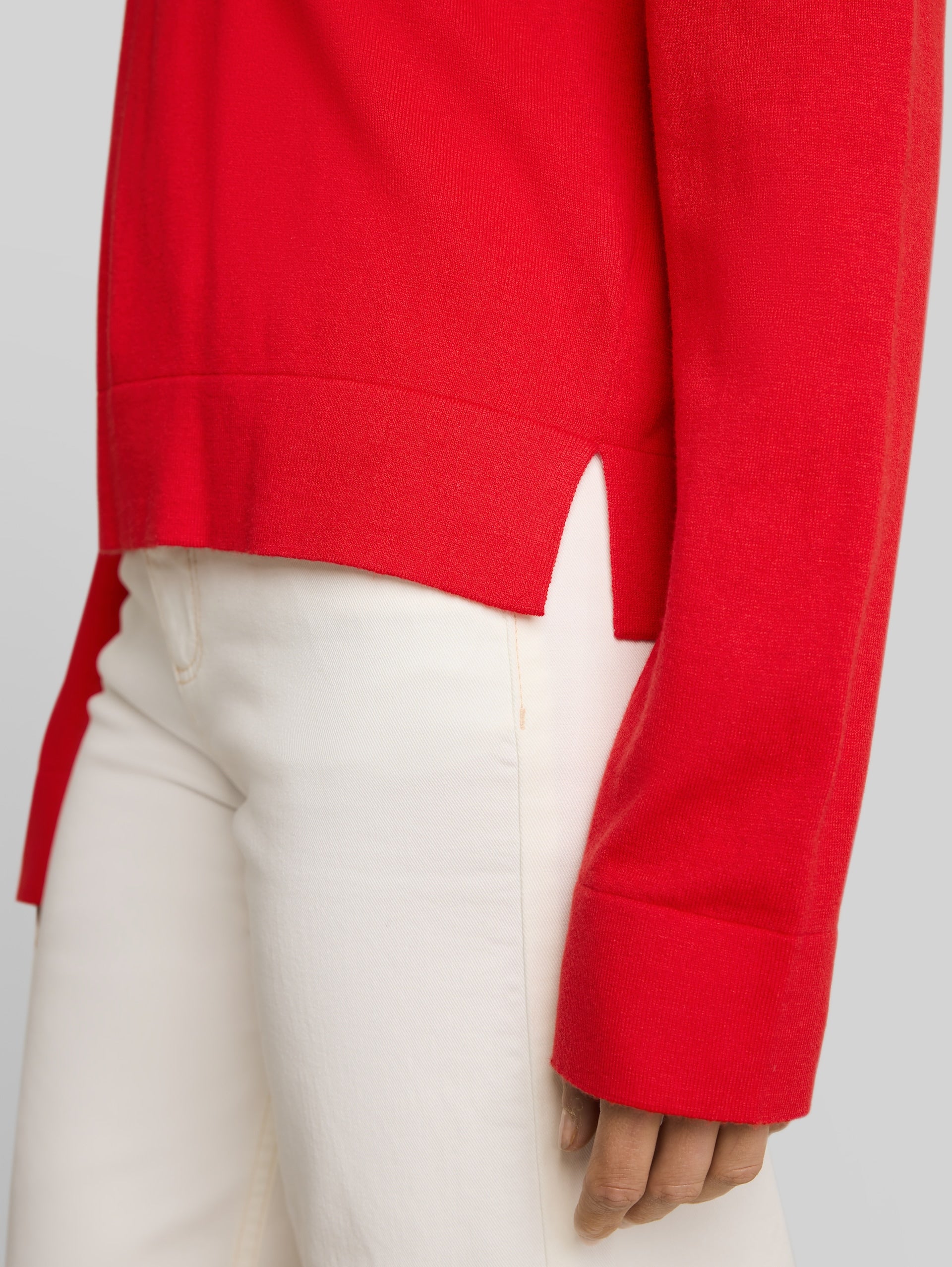 TOM TAILOR - Knit silk blend crewneck - 1052078