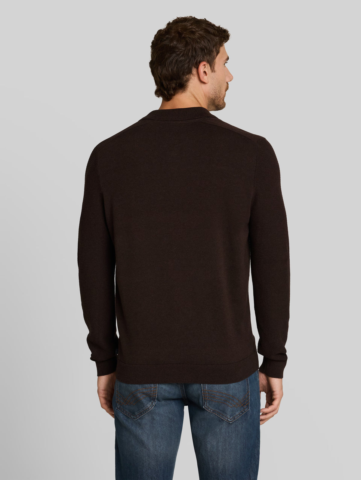 TOM TAILOR - Knitted jumper with polo collar - 1052207
