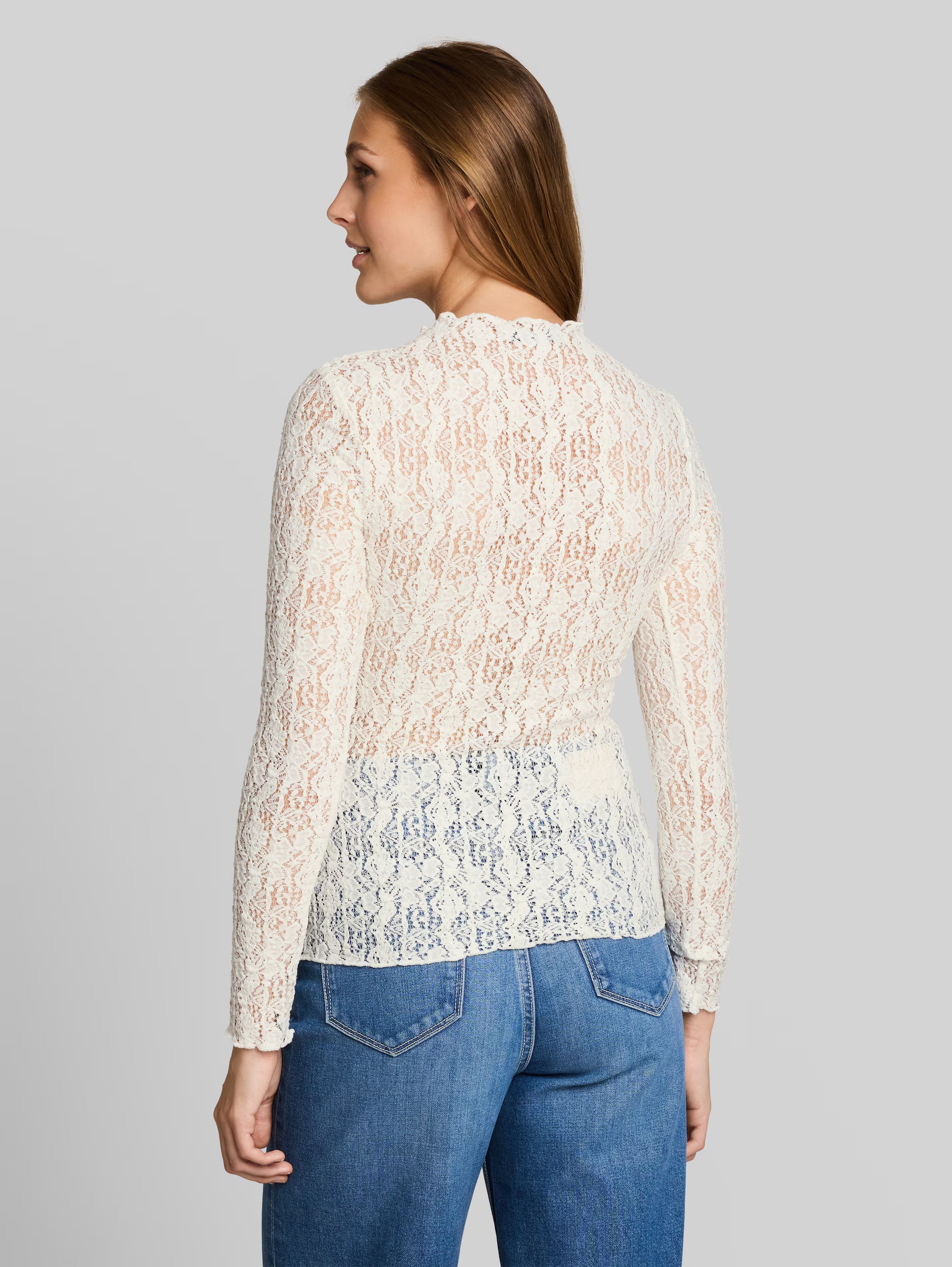 TOM TAILOR - Lace longsleeve T-shirt - 1052538