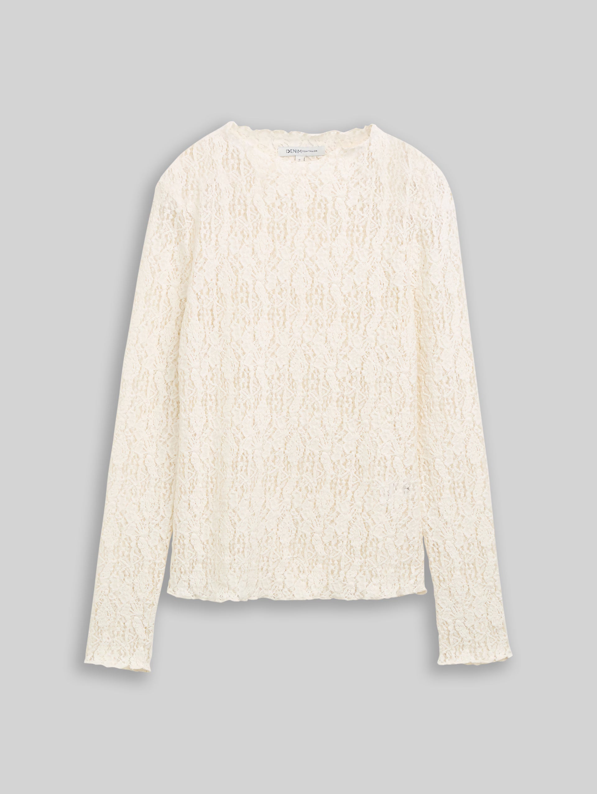 TOM TAILOR - Lace longsleeve T-shirt - 1052538